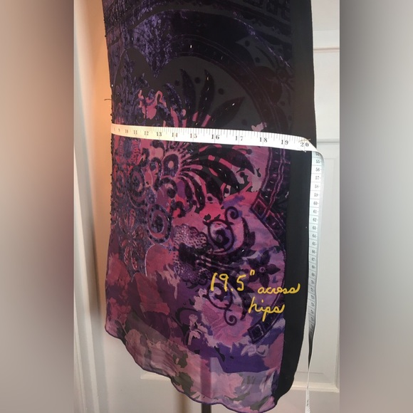 Hale Bob burnout velvet dress Size small - Picture 13 of 14